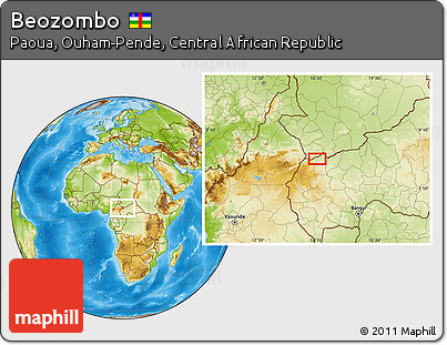 Physical Location Map of Beozombo