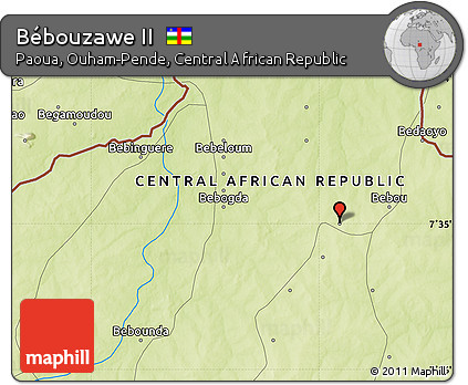 Physical Map of Bébouzawe II