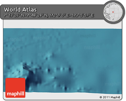 Satellite 3D Map of the Area around 7° 30' 57" N, 172° 37' 30" E