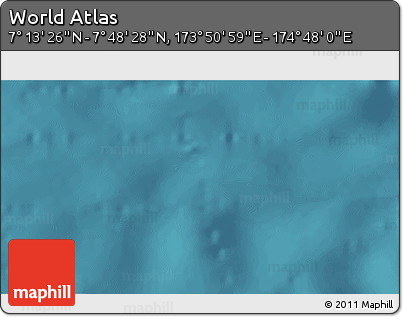 Satellite 3D Map of the Area around 7° 30' 57" N, 174° 19' 29" E
