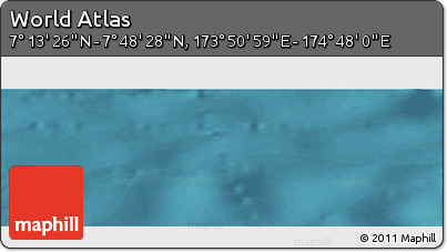 Satellite Panoramic Map of the Area around 7° 30' 57" N, 174° 19' 29" E