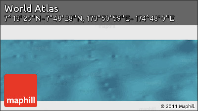Satellite Panoramic Map of the Area around 7° 30' 57" N, 174° 19' 29" E