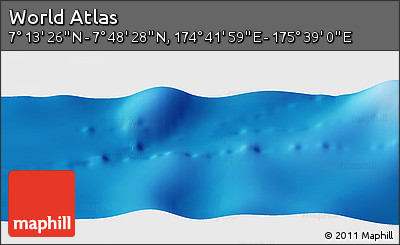 Physical Panoramic Map of the Area around 7° 30' 57" N, 175° 10' 30" E