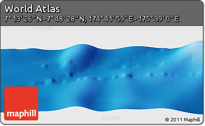 Physical Panoramic Map of the Area around 7° 30' 57" N, 175° 10' 30" E