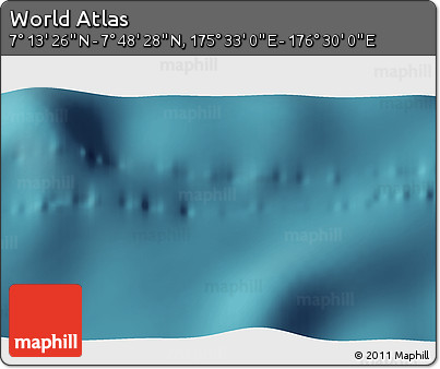 Satellite 3D Map of the Area around 7° 30' 57" N, 176° 1' 30" E