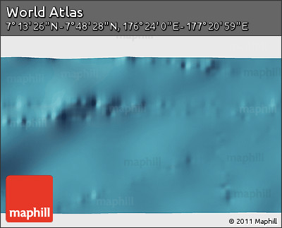Satellite 3D Map of the Area around 7° 30' 57" N, 176° 52' 30" E