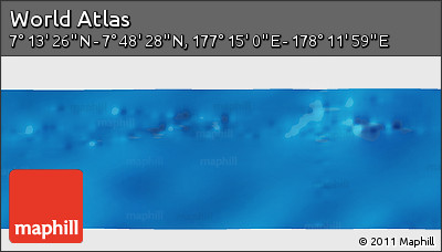 Physical Panoramic Map of the Area around 7° 30' 57" N, 177° 43' 29" E