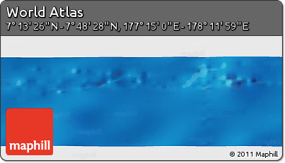 Physical Panoramic Map of the Area around 7° 30' 57" N, 177° 43' 29" E