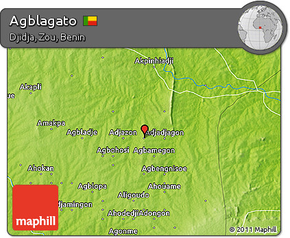 Physical 3D Map of Agblagato