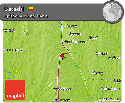 Physical 3D Map of Batadji