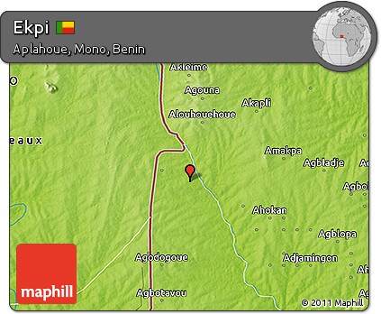 Physical 3D Map of Ekpi