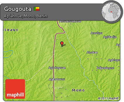 Physical 3D Map of Gougouta