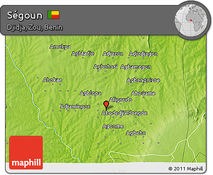 Physical 3D Map of Ségoun
