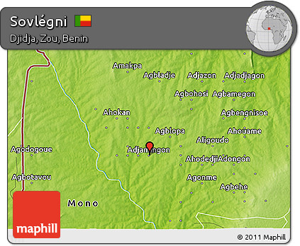 Physical 3D Map of Sovlégni