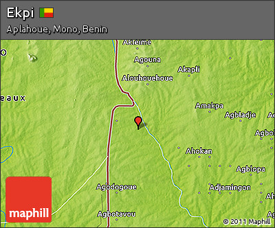 Physical 3D Map of Ekpi