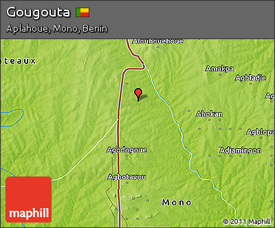 Physical 3D Map of Gougouta