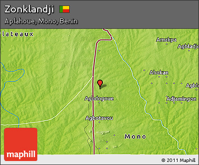Physical 3D Map of Zonklandji