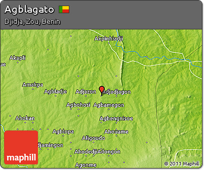 Physical 3D Map of Agblagato