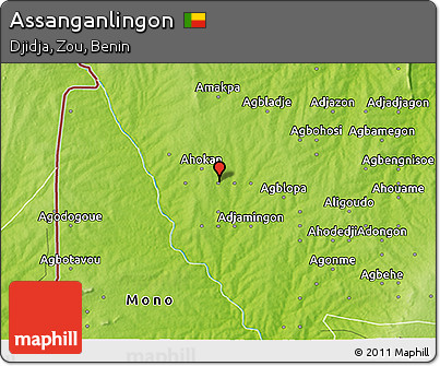 Physical 3D Map of Assanganlingon
