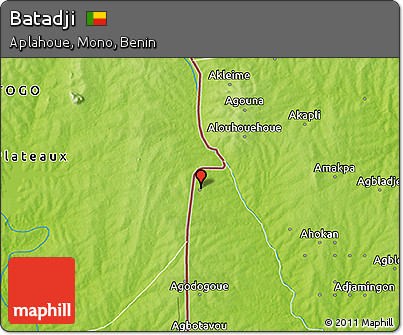 Physical 3D Map of Batadji