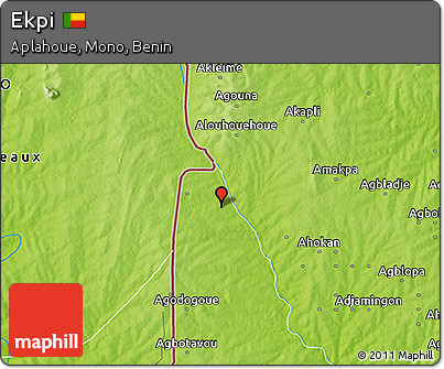 Physical 3D Map of Ekpi
