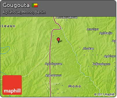 Physical 3D Map of Gougouta