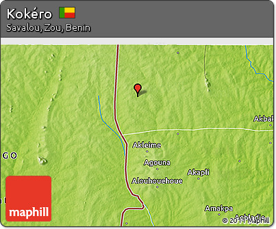 Physical 3D Map of Kokéro