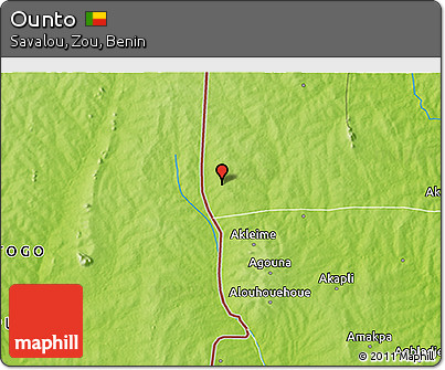 Physical 3D Map of Ounto