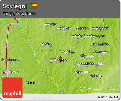Physical 3D Map of Sovlégni