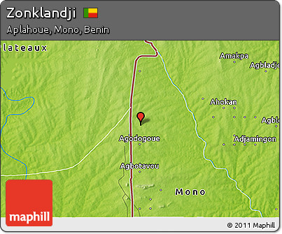 Physical 3D Map of Zonklandji