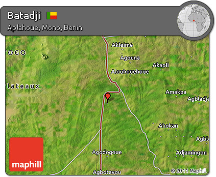 Satellite 3D Map of Batadji