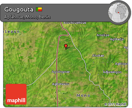 Satellite 3D Map of Gougouta
