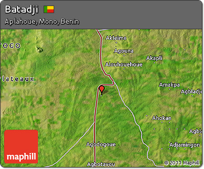 Satellite 3D Map of Batadji