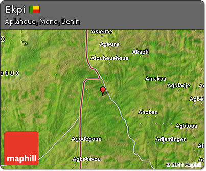 Satellite 3D Map of Ekpi