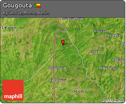 Satellite 3D Map of Gougouta