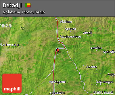 Satellite 3D Map of Batadji