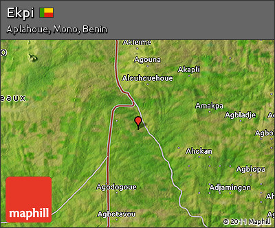 Satellite 3D Map of Ekpi
