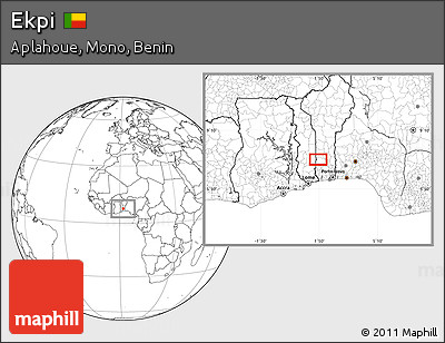 Blank Location Map of Ekpi
