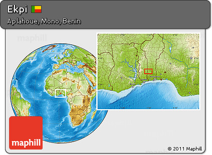 Physical Location Map of Ekpi