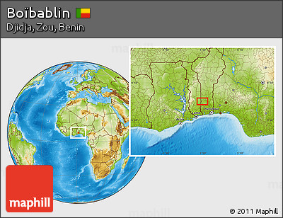 Physical Location Map of Boïbablin