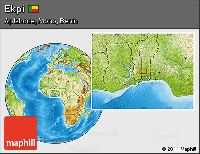 Physical Location Map of Ekpi