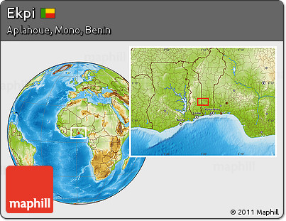 Physical Location Map of Ekpi