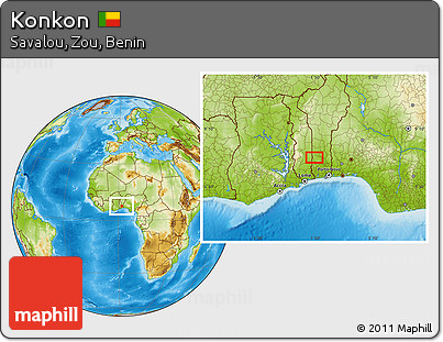 Physical Location Map of Konkon