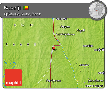 Physical Map of Batadji