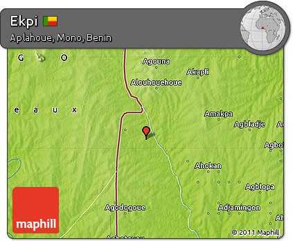Physical Map of Ekpi