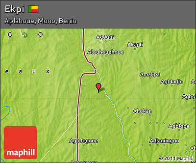 Physical Map of Ekpi