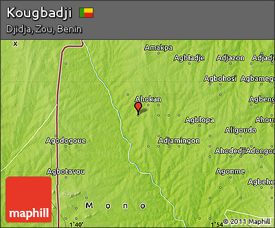 Physical Map of Kougbadji