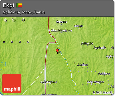 Physical Map of Ekpi