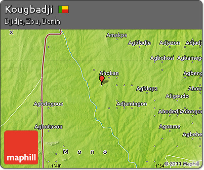 Physical Map of Kougbadji