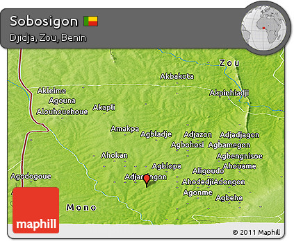 Physical Panoramic Map of Sobosigon